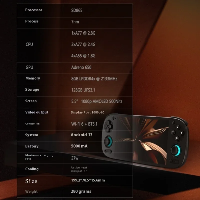 EAEY NEW Retroid Pocket 5 Rp5 Retro Handheld Game Video Player Console  8+128G 5.5 Inch OLED HD Screen Bluetooth 512G PSP PS2 view 5