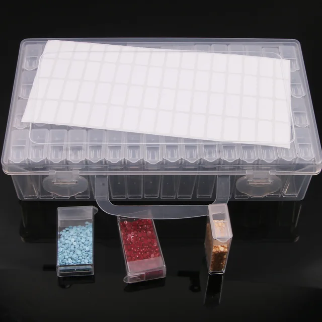 5D bricolage diamant peinture outils accessoires boîte de rangement conteneur diamant broderie accessoires perceuse boîte mosaïque conteneur étui 3