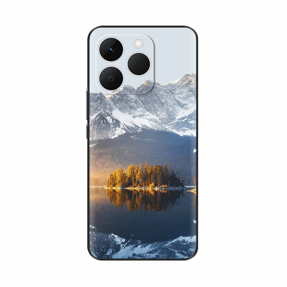 Fashionable Soft Silicone Protective Phone Case with Camera Protector