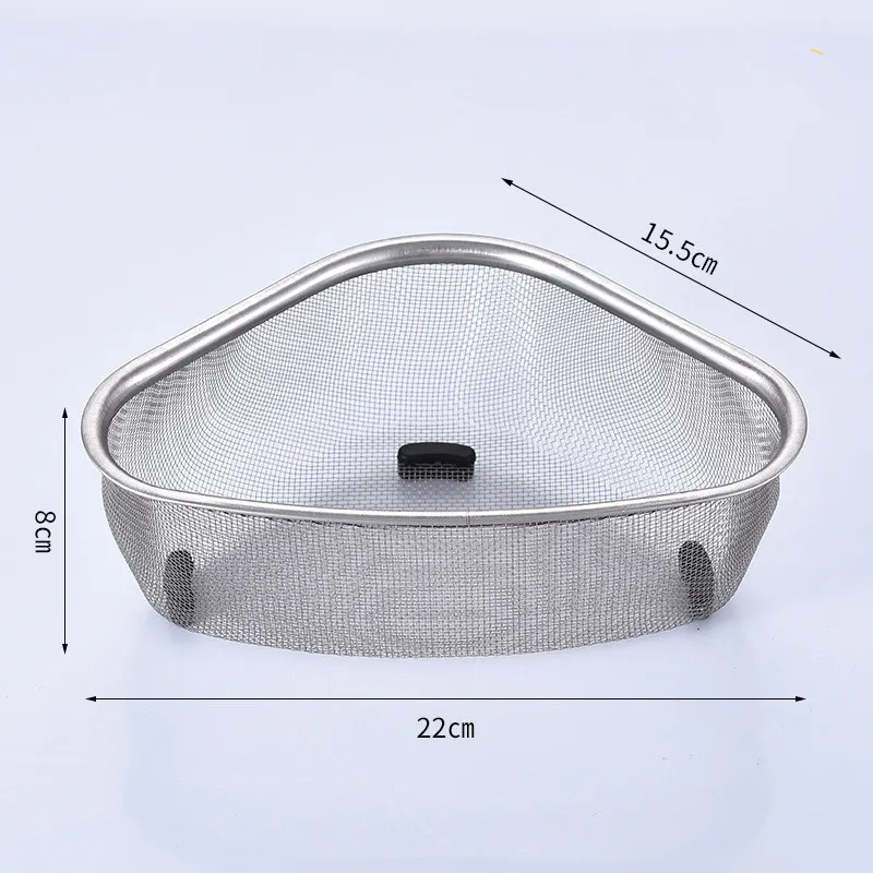 Mir de Vidange d'Évier de Cuisine en Acier Inoxydable, Triangle, Passoire  Alimentaire, Filtre à emoufs, Rangement T1 - AliExpress