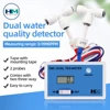 Dual Channel Online TDS Water Quality Detector Tester DM1 Drinking Water Pool Pure Water Test Meter 0-9990PPM Dual Probe 1
