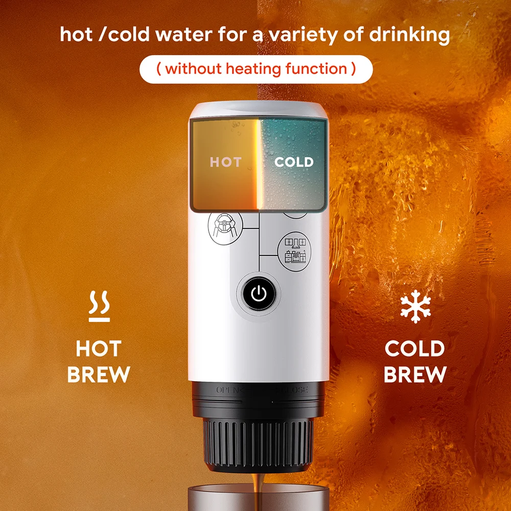 Outdoor Electric Portable Espresso Coffee Machine for Camping Hiking Travel Car fit Nespresso Dolce Gusto Pod Coffee Ground 5