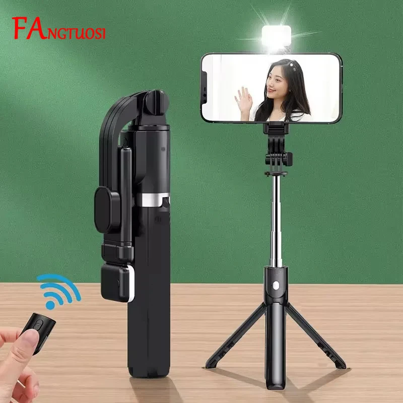 Sports Camera Selfie Stick Selfie Stick Tripod Cell Phone Selfie Stick Smartphone Selfie Stick Selfie Stick Phone Selfie Tripod FANGTUOSI Bluetooth Wireless Selfie Stick Mini Tripod Extendable Monopod Remote Shutter For iPhone Samsung Xiaomi Phone Holder