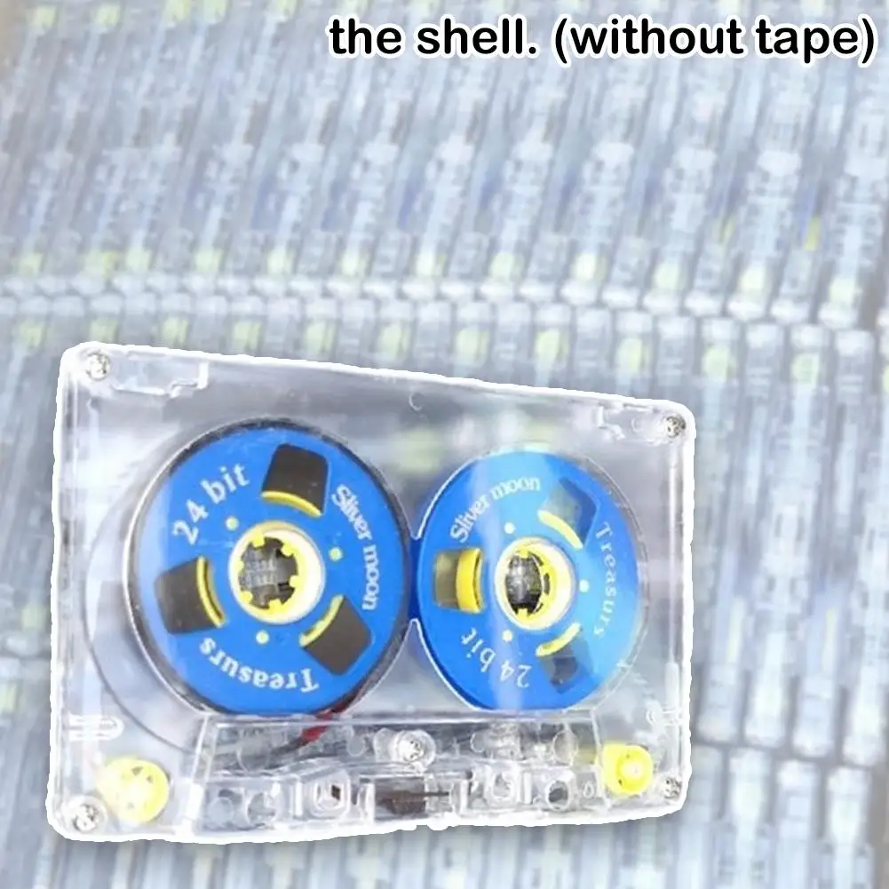 Transparent Standard Cassette Blank Tape Player Empty 45 Minutes Magnetic Audio Tape 1PC No For DIY Reels cassette tape player,audio cassette tape