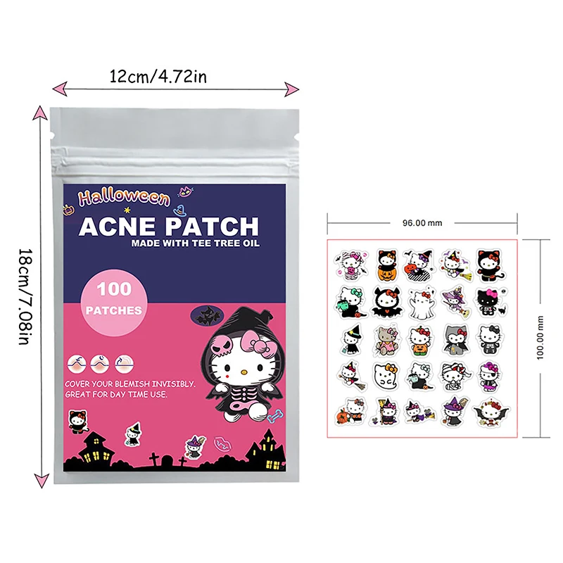100 قطعة هالوين سانريو مرحبا كيتي الوجه العناية با...