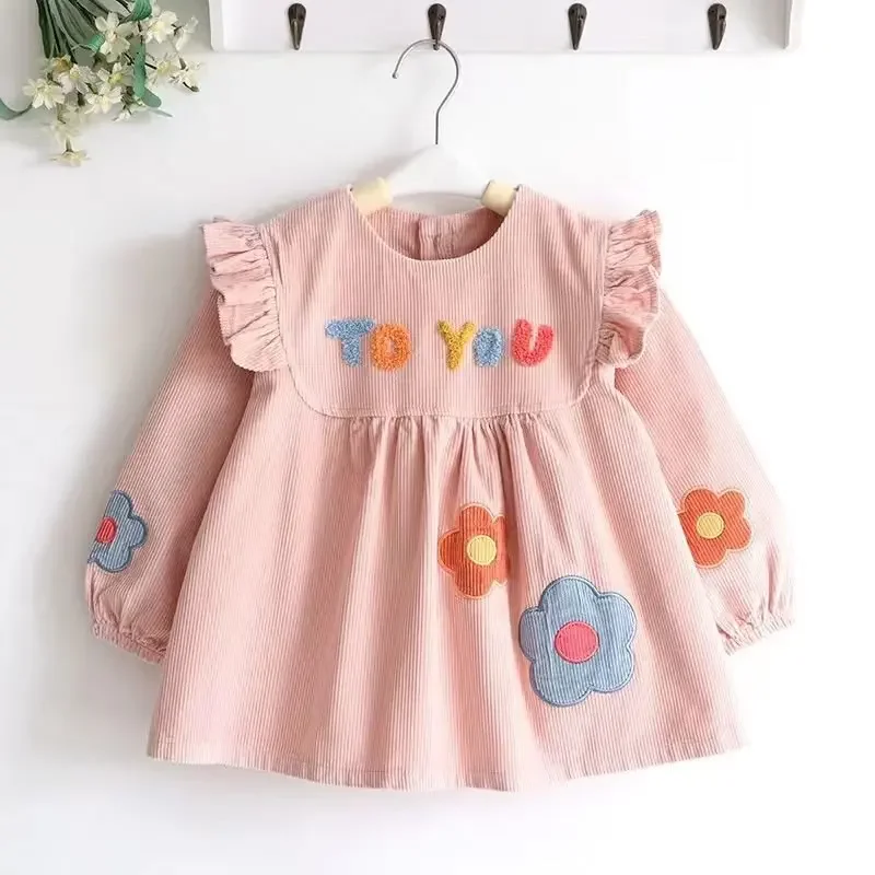 Waterproof Crystal Velvet Long Sleeve Baby Feeding Apron Child Eating Coverall Anti Dirt Clothes Protector for Autumn Winter