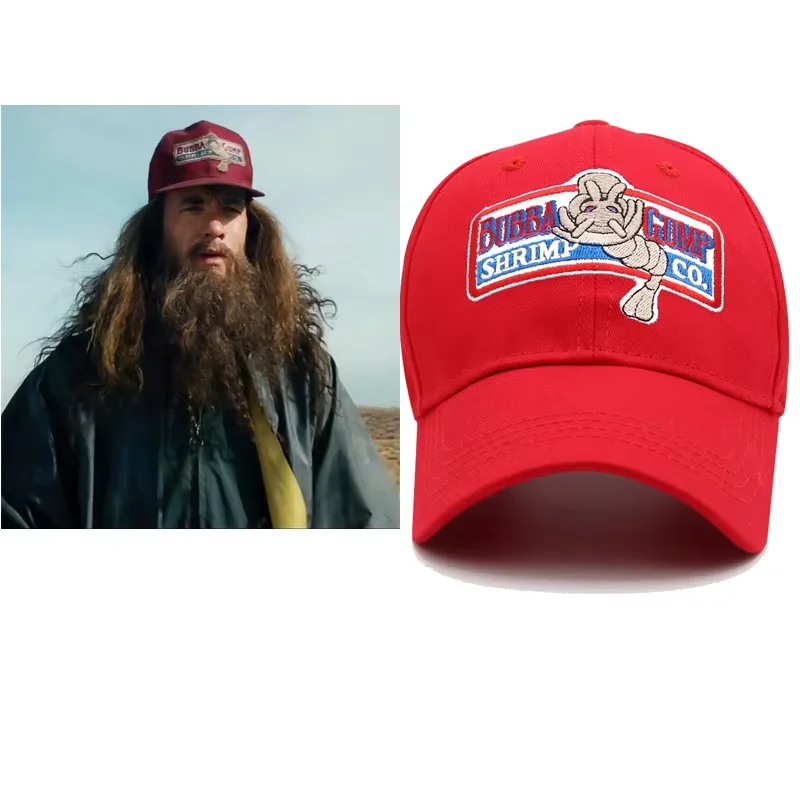 Cappello di design della moda 1994 BUBBA GUMP SHRIMP Berretto da baseball uomo donna Cappelli sportivi Berretto estivo Cappello casual ricamato Forrest Gump caps