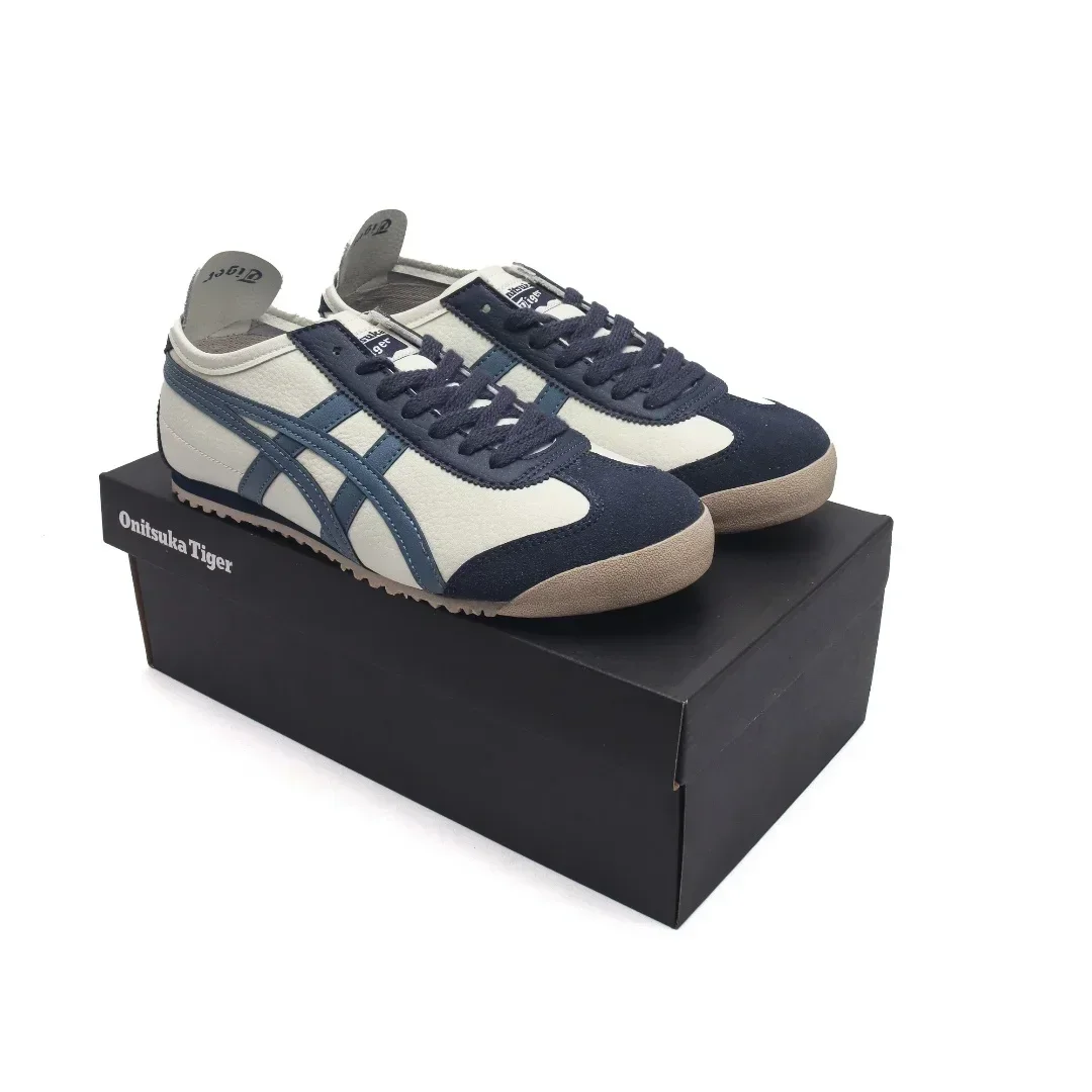 Asics Onitsuka Tiger MEXICO 66 Men and Women Skateboarding Shoes Low-top Outdoor Sneaker Vintage Unisex Casual Sneakers