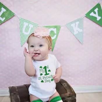 My First St. Patrick's Day Baby Romper 1
