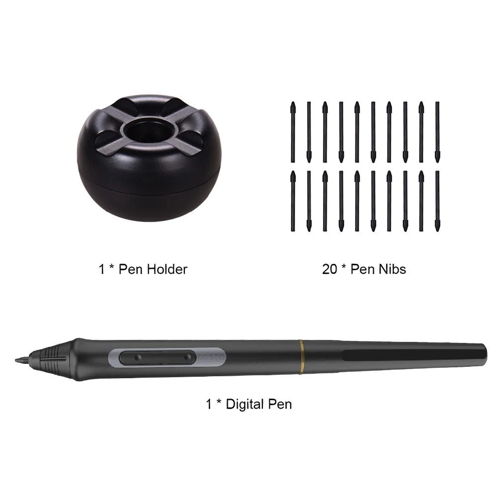 Rechargeable Stylus Pen With 8192 Pressure Levels For Bosto Tablet_voghion.com