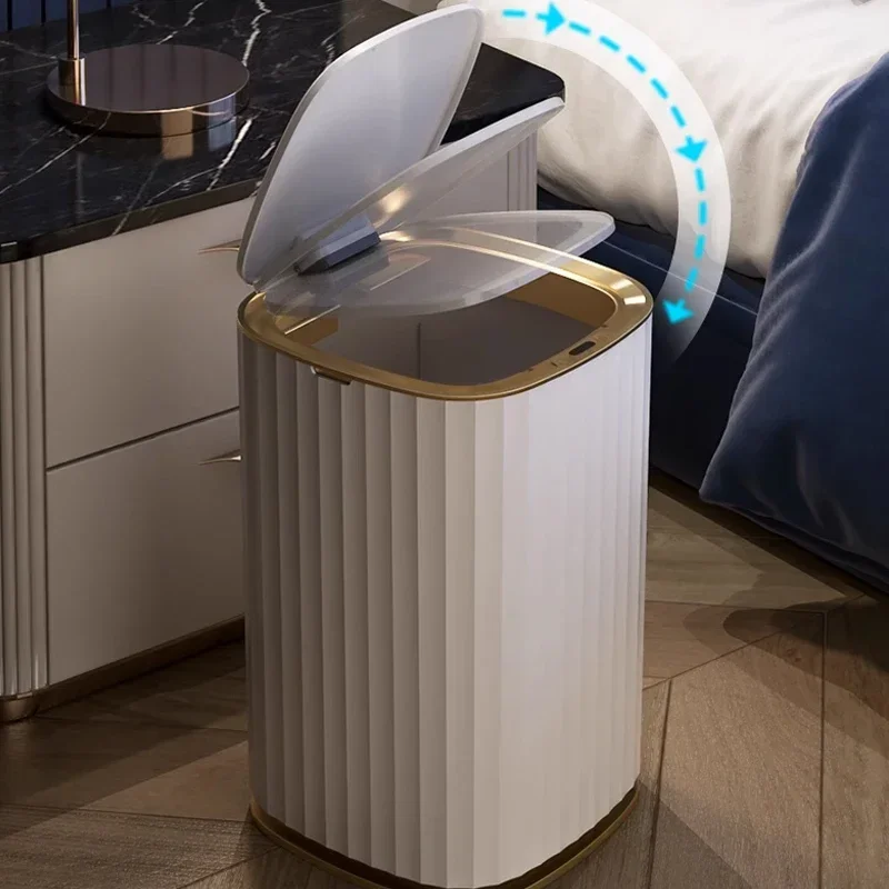 

Smart Sensor Garbage Bin Trash Can Intelligent Induction Kitchen Bathroom Dustbin Waterproof Household Automatic Wastebasket