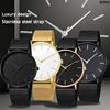 Men Fashion Ultra Thin Watches Simple Men Business Stainless Steel Mesh Belt Quartz Watch Casual Watch For Man Relogio Masculino 2