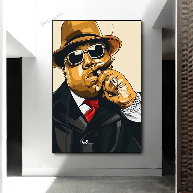 Biggie Smalls Art, Notorious BIG Art, Biggie Canvas Wall Art, Notorious