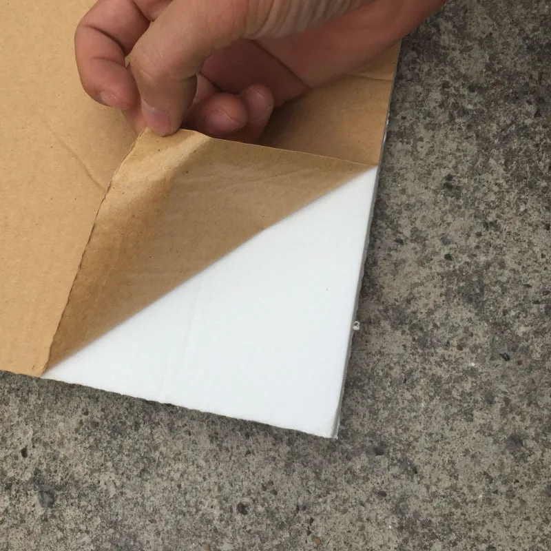 1 Roll 50*200cm Aluminum Foil Cotton Car Thermal Insulation Film Car Truck Thermal Insulation Muffler Pad Fire Protection Foam