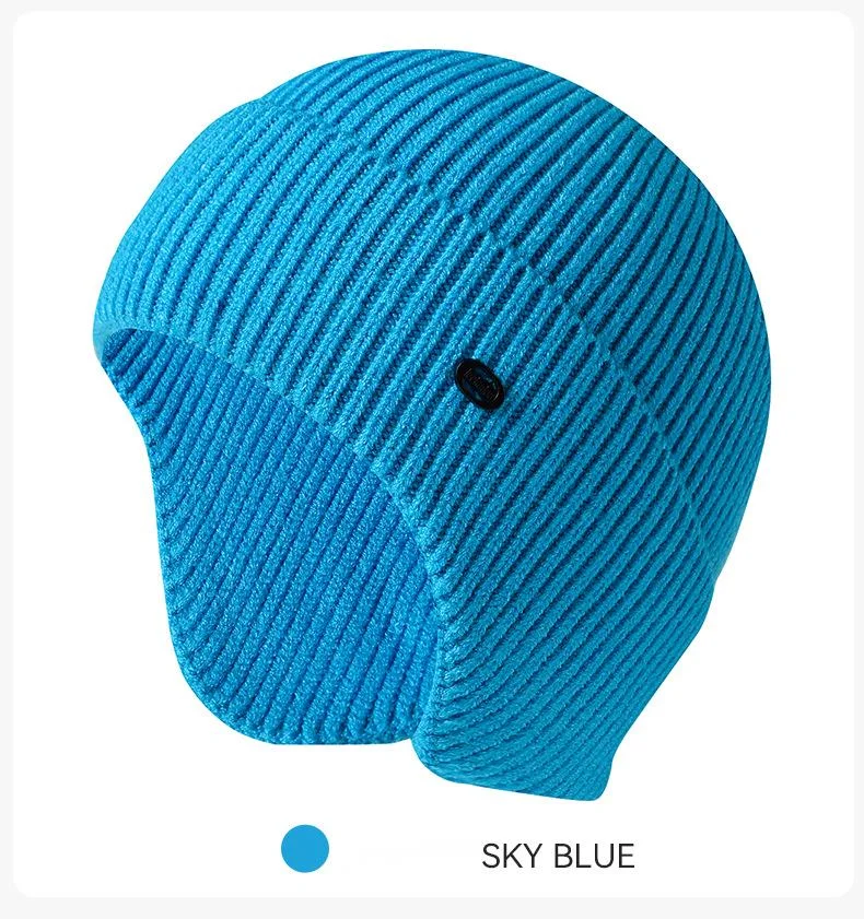 Berretto in maglia con protezione per le orecchie uomo e donna_voghion.com