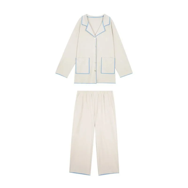 2023 Extra Large Women Loungewear Plush Thicken Sleepwear Winter Antumn New Homewear High Waisted Pants Long Sleeved Pajama Set