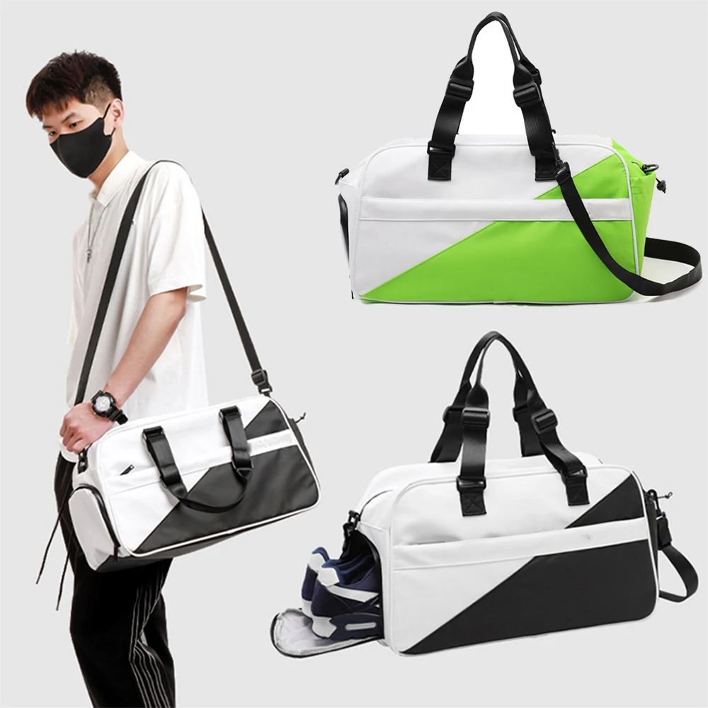 

Men Gym Bag Large Capacity Training Fitness Workout Sports Bag Backpack Yoga Bags Business Travel Bag With Shoes Pouch