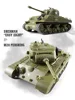 Remote Control Tank Henglong 1:30 US 2.4Ghz Wireless Combat Simulation Tank Model RC 320 ° Rotating Toy Children's Outdoor Gift 1