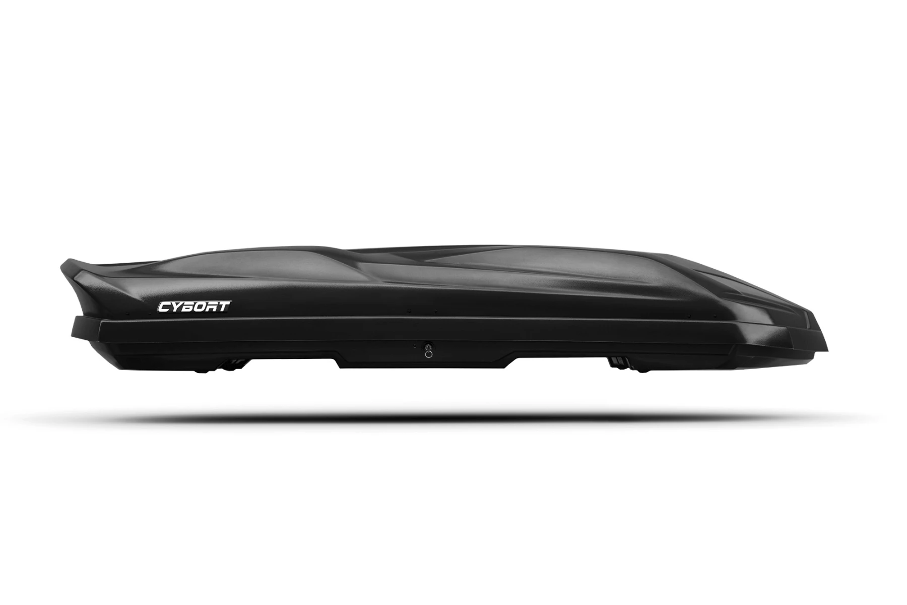 Автобокс CYBORT F1, 206x80x33, 410л, двухсторонний, черный мetallic ...