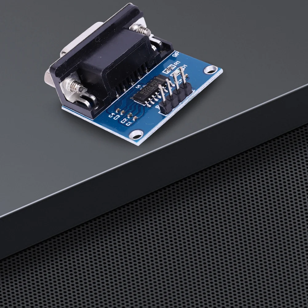 MAX3232 RS232 To TTL Serial Port Converter Module TX RX VCC GND Female DB9 Connector RS232 To TTL Brushboard MAX3232 Chip