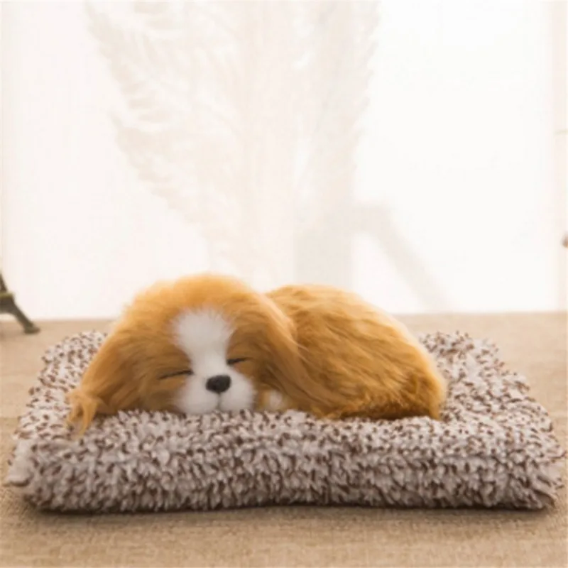 Charming Plush Puppy Ornament for Home and Car Decoration