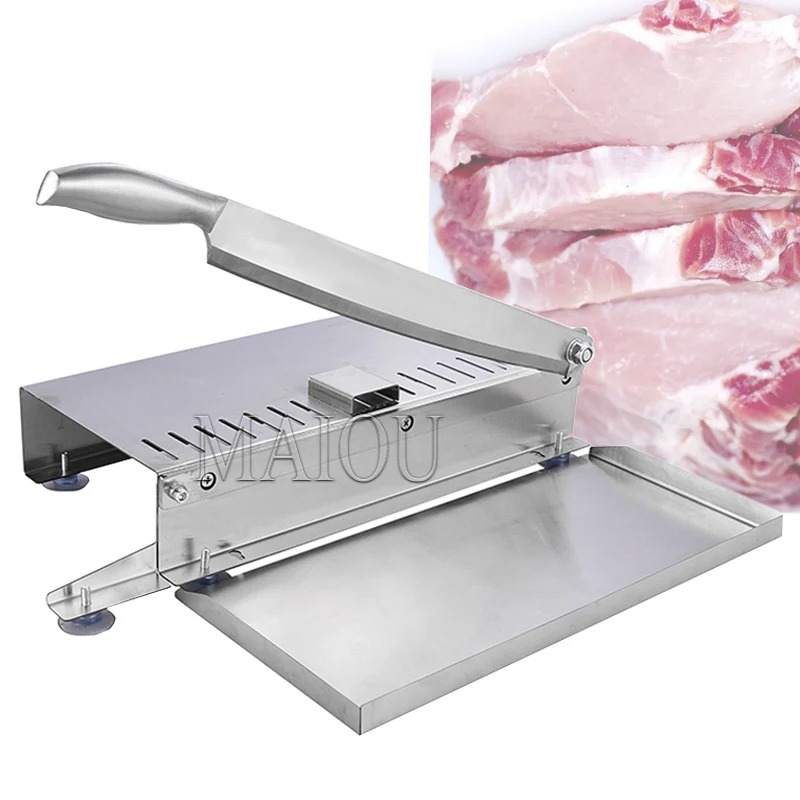 

Manual Meat Slicer Slicing Machine Commercial Household Frozen Chicken Duck Fish and Lamb Bone Cutter