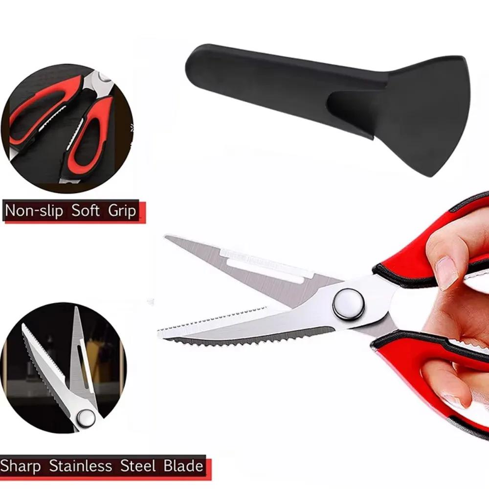 Kitchen Shears Heavy Duty Kitchen Scissors with Holder for Meat/Vegetables/BBQ/HerbsKitchen Accessories Cooking Tools - 5
