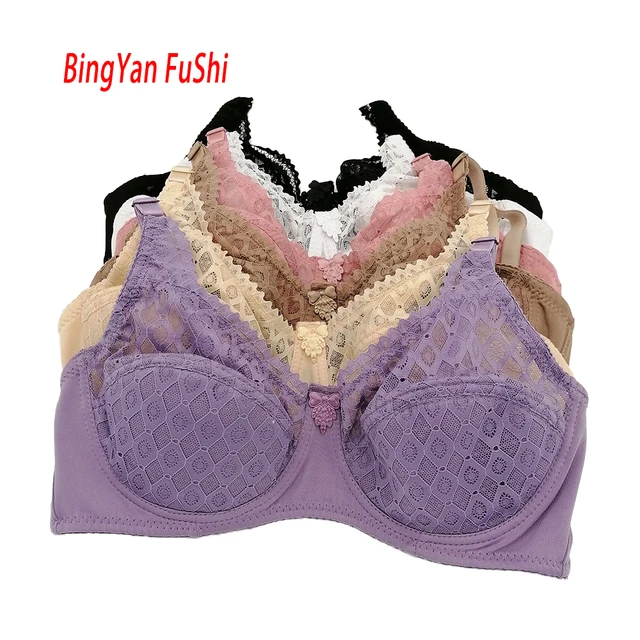 Hot lace bra women bras thin cotton lingerie underwear comfortable bralette  great bust 48 105 100 95 90 85 80 75 B C D cup C3304