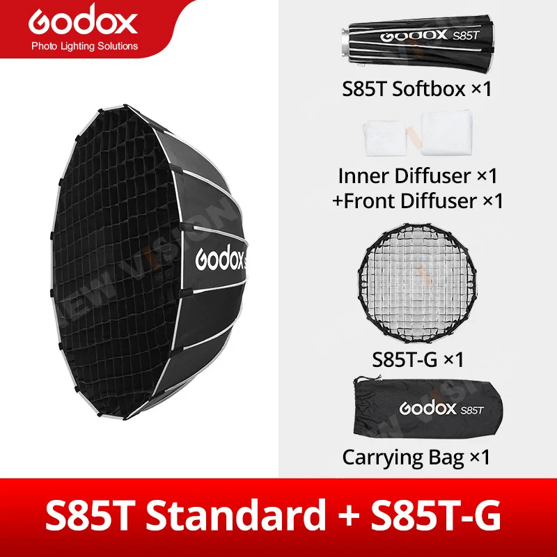 thumbnail image 2 of Buy Godox Ad-S65S 65cm/ 25.6In Portable Deep Parabolic Softbox Umbrella Godox Mount 642064d32ed93acf24a9a118 619603ecbb8655001bb6d489 2 of 13