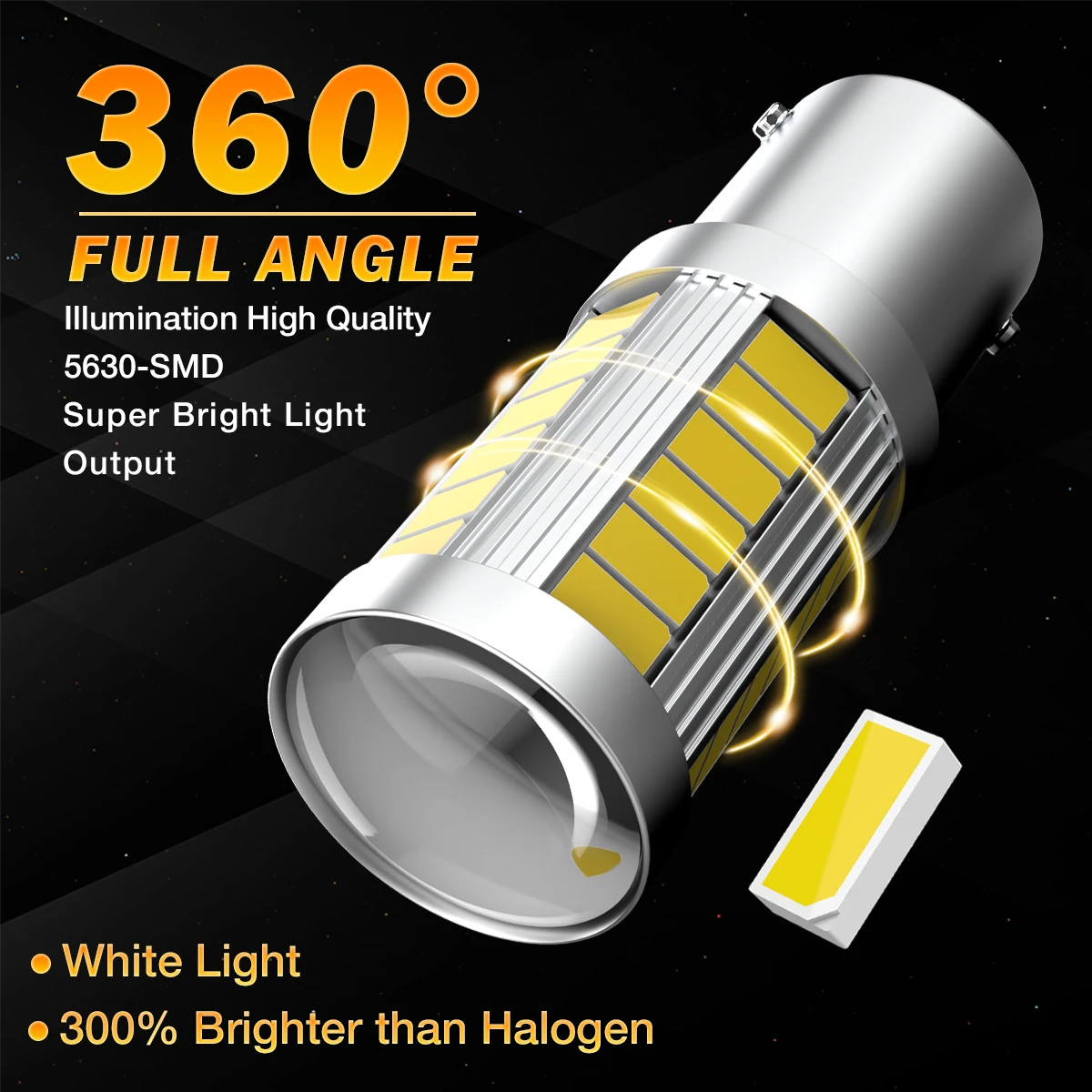 2x1156 BA15S 1141 1073 1095 1003 7506 �ڵ��� RV ķ��ī �극��ũ �� ���� ���� DC 12V ��� ������ �⺻ 33 SMD LED ��ü