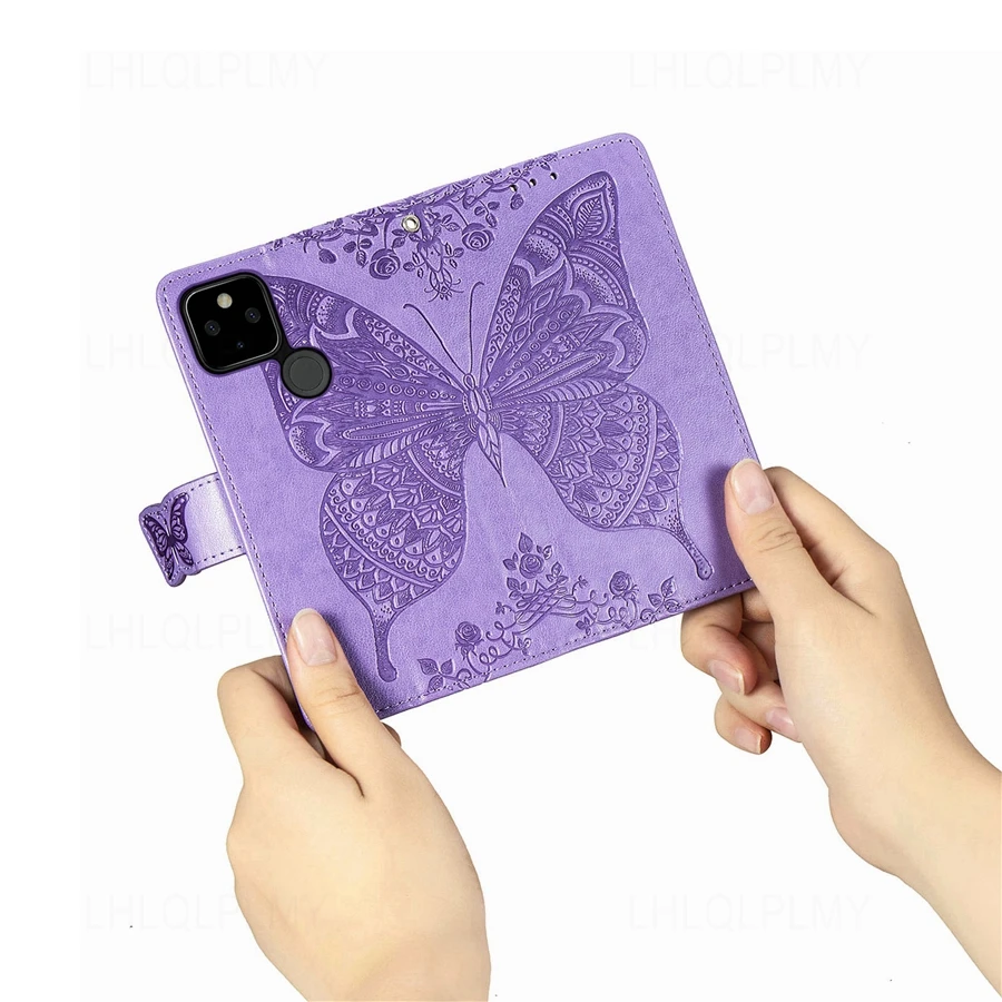 Butterfly Flower Leather Flip Wallet Phone Case Cover