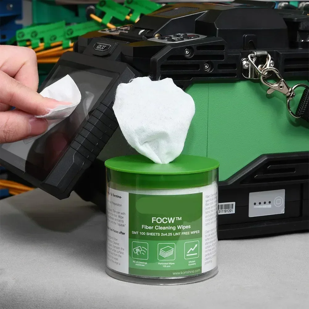 Optical Fiber Cleaning Wipes - Lint-Free Dust Removal Papers (600 PCS/Box)