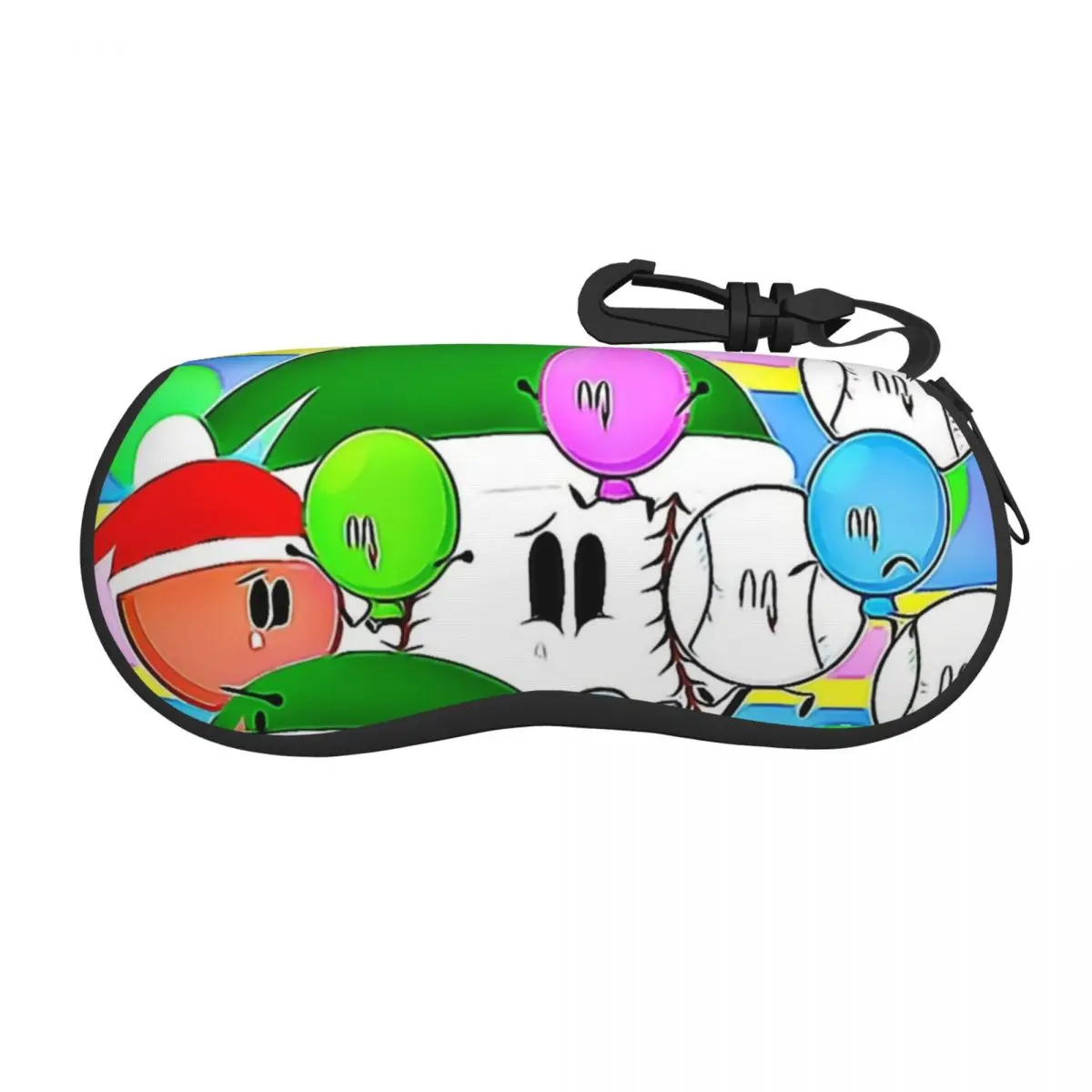

Battle For Dream Island Firey Glasses Case Travel Box Eyewear Protector Charming Eye Contacts Case