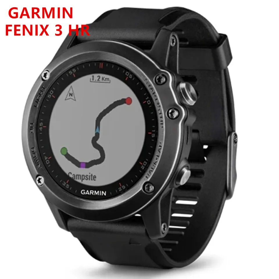 Gps Watch Smartwatch Fenix Gray Garmin Fenix HR Watch –
