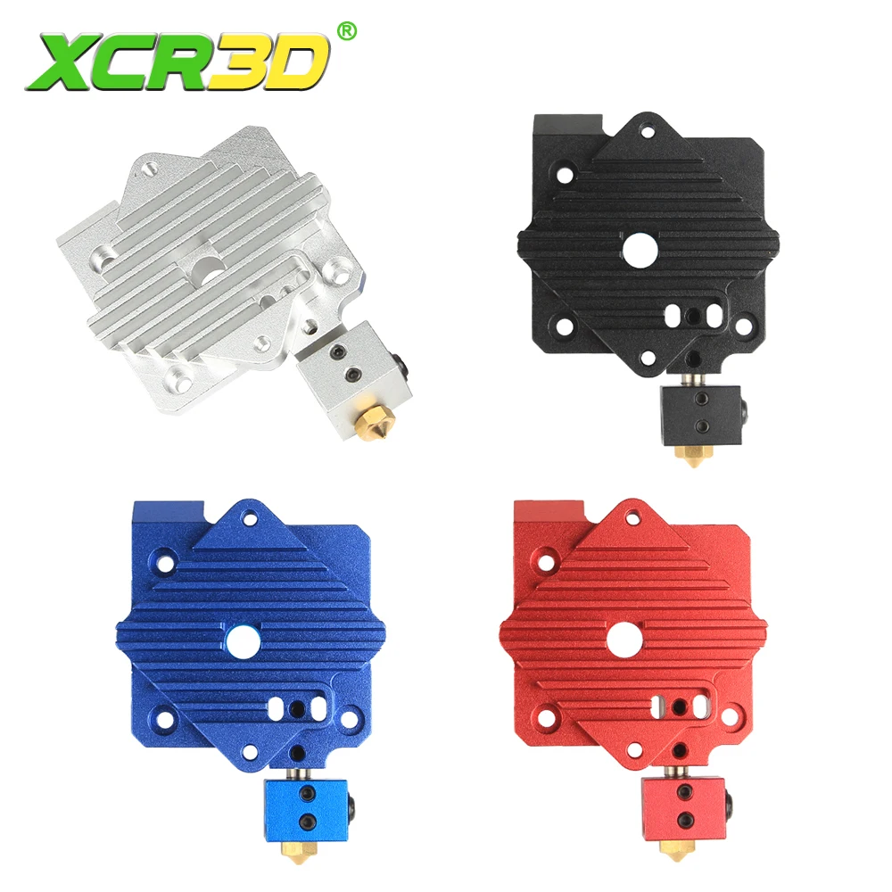 Dissipador Aero Bloco de Refrigeração de Alumínio v6 Titan Extrusora Curto Alcance Hotend 1.75 mm Radiador Peças da Impressora 1pc Xcr3d-titan