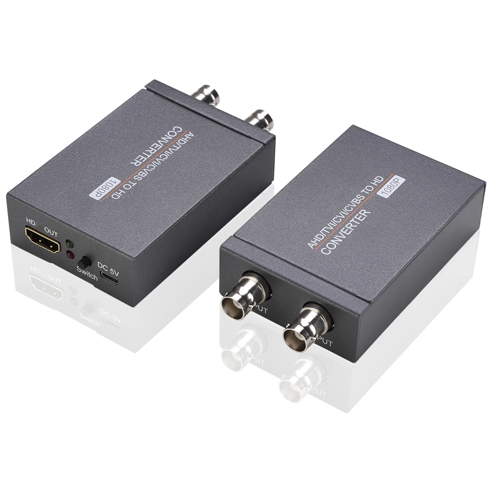 

For AHD TVI CVI CVBS BNC Security Camera To HDMI TV Monitor Projector Video Converter Full HD 1080p Converter Display Adapter