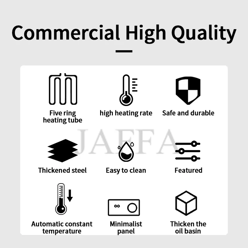 Description Picture 5 of itemCommercial Double Oil Cylinder Electric Deep Fryer French Fries Frying Machine Oven Hot Pot Fried Chicken Grill