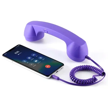 Ricevitori telefonici retrò da 3,5 mm Ricevitori telefoni cellulari per iPhone/iPad/Samsung PC Cuffie classiche portatili