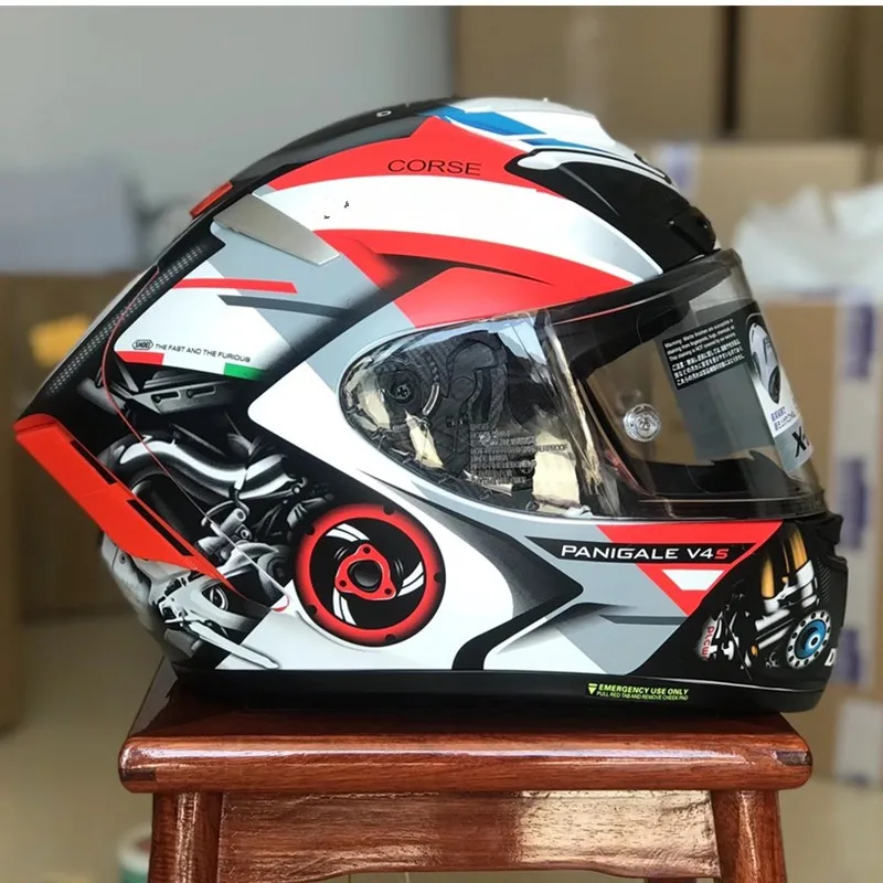 

SHOEI X14 Helmet X-Fourteen V4 60th Anniversary Edition White Red Helmet Full Face Racing Motorcycle Helmet Casco De Motocicle