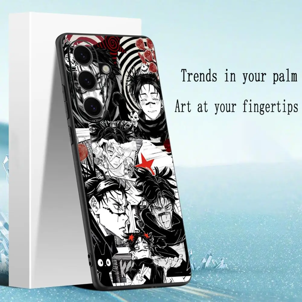Choso Cool Anime Man Design Soft Black Phone Case