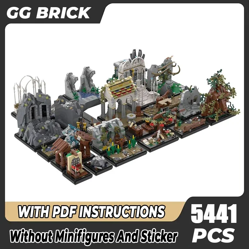 

Magical Rings Moc Building Blocks Mini The Gate Of Friendship Model Technology Bricks For DIY Sets Assembly Holiday Toy Gifts