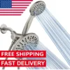 7" Premium High Pressure 3-Way Rainfall Combo for Best of Both Worlds - Enjoy Luxury 6-Setting Rain Showerhead 1