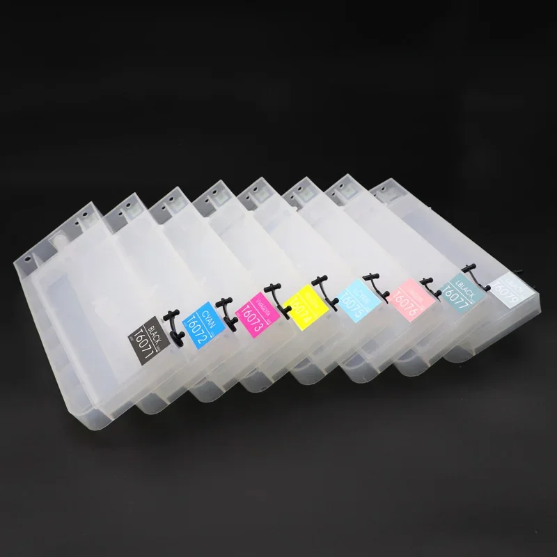 8 Color 4880 Empty Refillable Ink Cartridge For Epson Stylus Pro 4880 4800 4000 4450 4400 7600 9600 Printer 300ML T6071-T6079