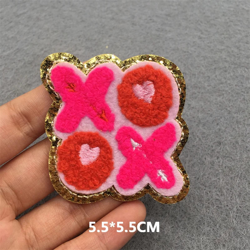 Rosa Cartoon Stickerei Patch Punk Schädel DIY Eisen auf Patches Kleidung Abzeichen Applikation Dekoration Bekleidung – Detail 11