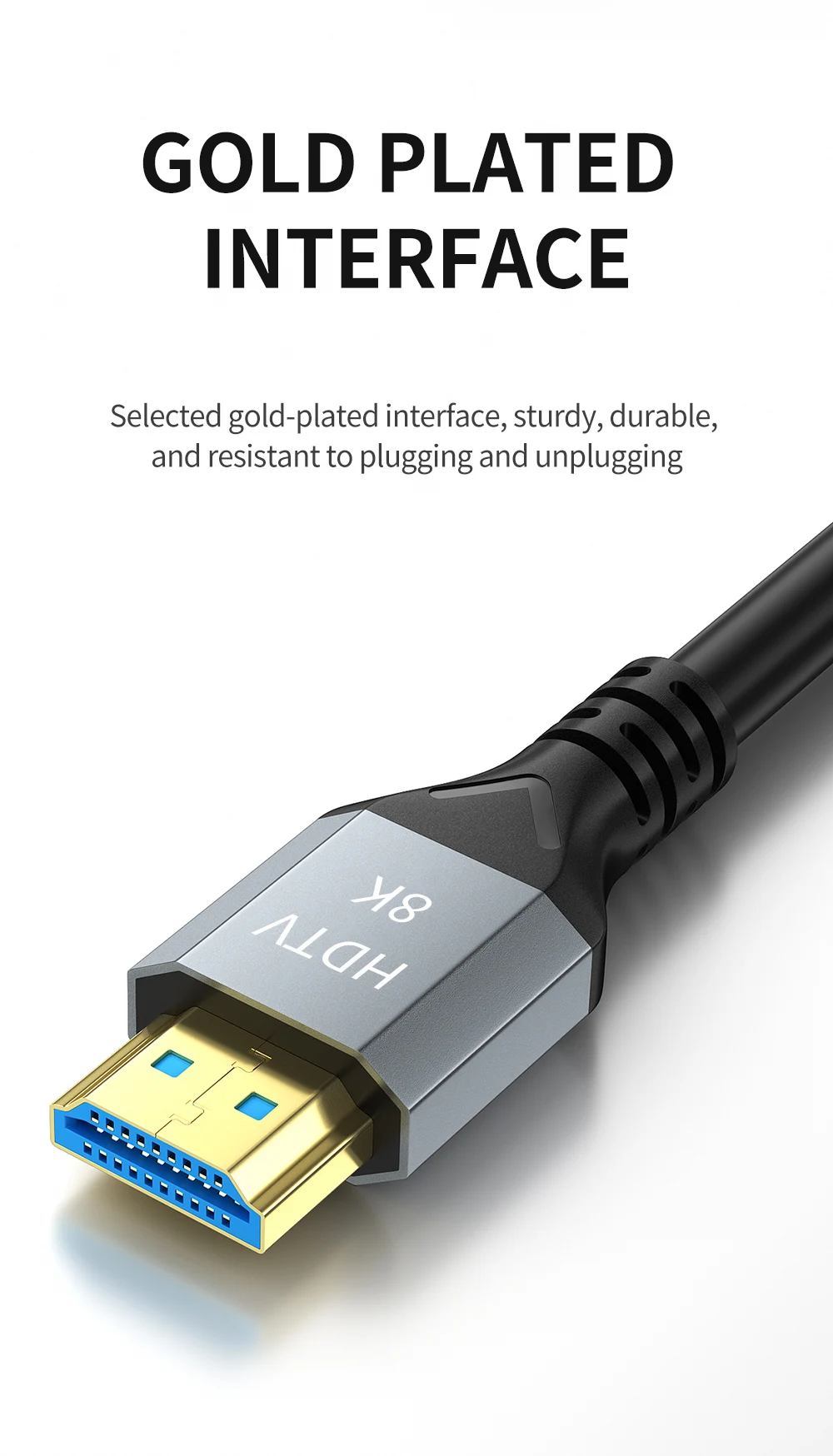 4K HDMI 2.0 Cable - 18Gbps, Supports UHD 2160p, HDR, 3D