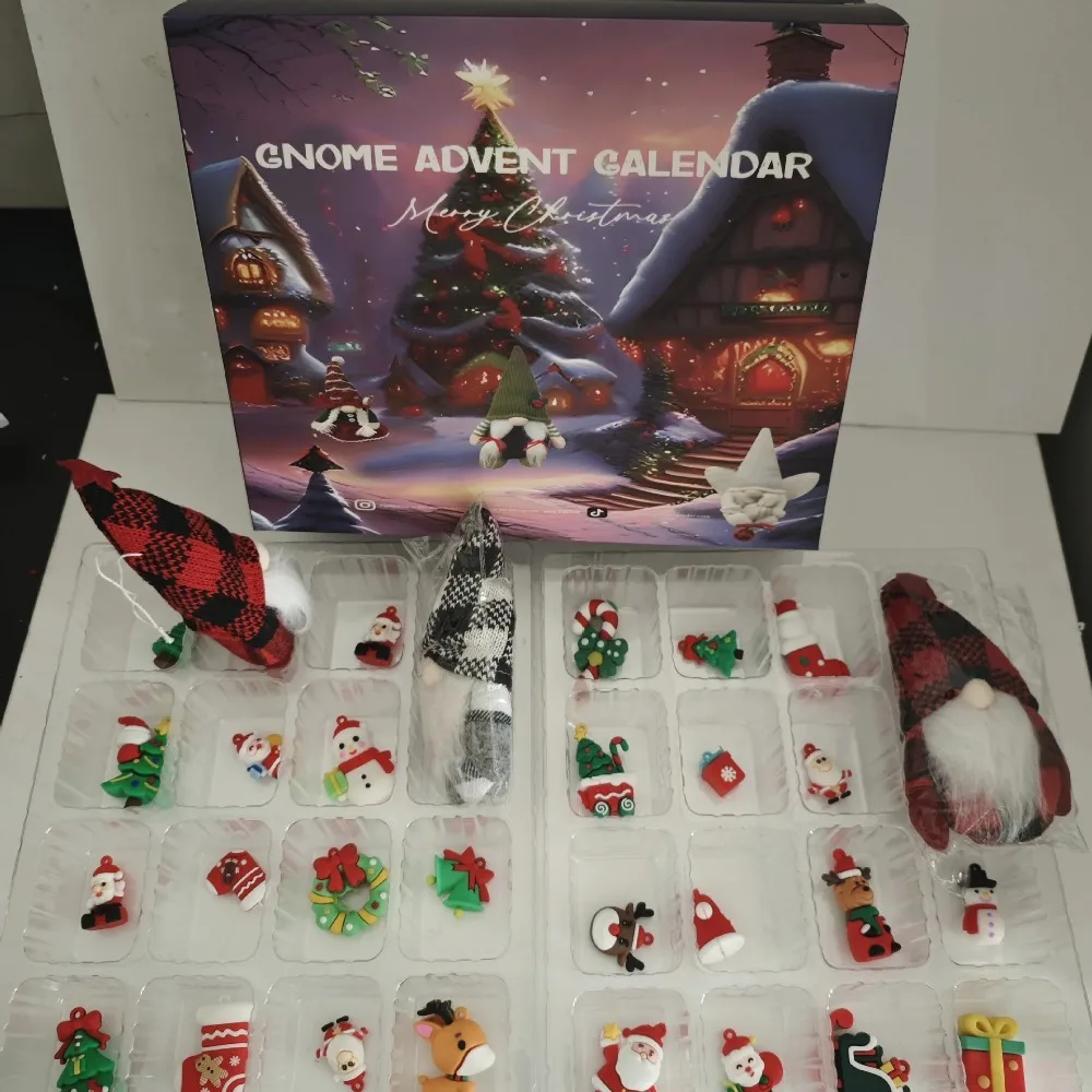 Calend&aacute;rio Do Advento Do Natal, Mini Cartoon Countdown, Halloween Gnome, ，