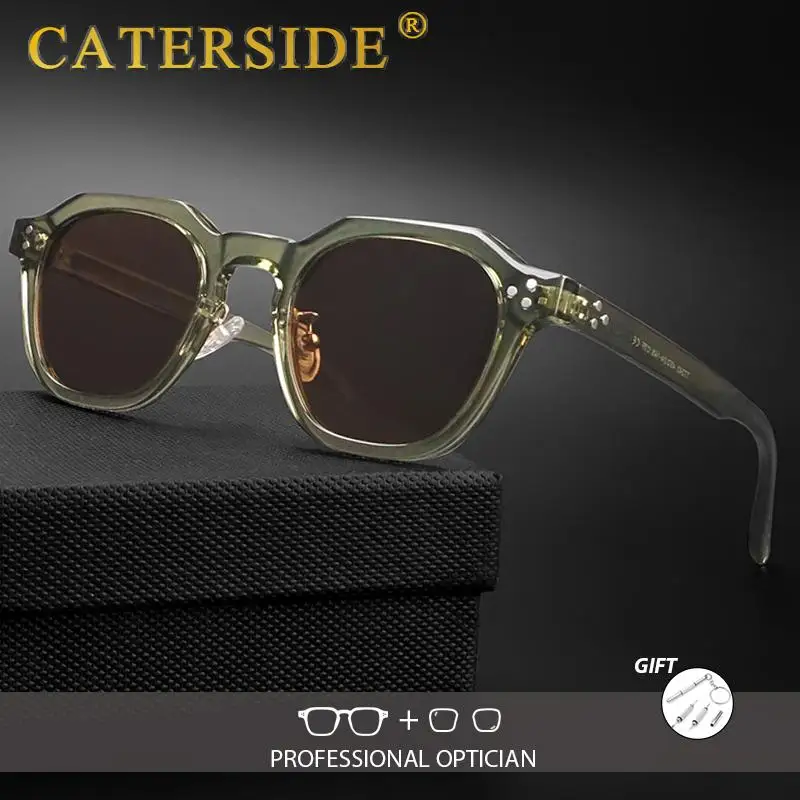 CATERSIDE Retro Herren Optische Sonnenbrille Hochwertige Tr90-Fassung Maßgefertigte Korrektions-Sonnenbrille Damen Outdoor-Reisebrille – Detail 1