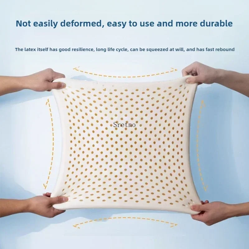 Thickened High 10cm Floor Cushion Natural Latex Buttocks Cushions Office Chair Seat Cushion Car Seat Cushions Coussin De Chaise 2