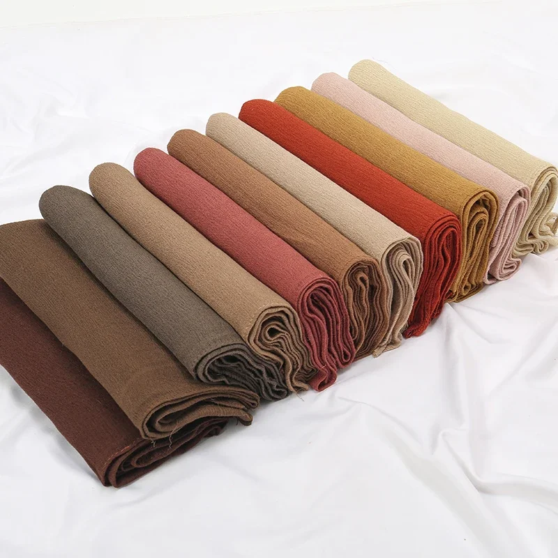 Crinkle Rayon Muslim Scarf Big Size Headwrap