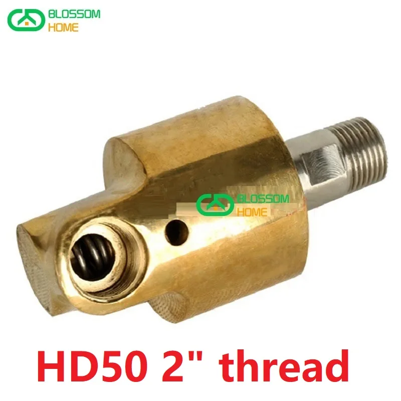 

HD50 DN50 2 inch rotating joint 360 rotary joint Water air oil swivel coupling Spray universal connector brass rotation union